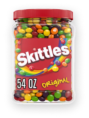 Skittles Original Fruity Chewy Candy Bulk Jar, 54 oz.