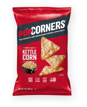 PopCorners The Crunchy And Wholesome Popped-Corn Snack Kettle Corn Swe ...