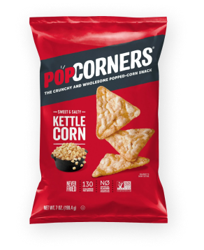PopCorners The Crunchy And Wholesome Popped-Corn Snack Kettle Corn Sweet & Salty 7 Oz