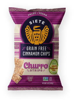 Siete Grain Free Churro Strips Cinnamon, 5 oz